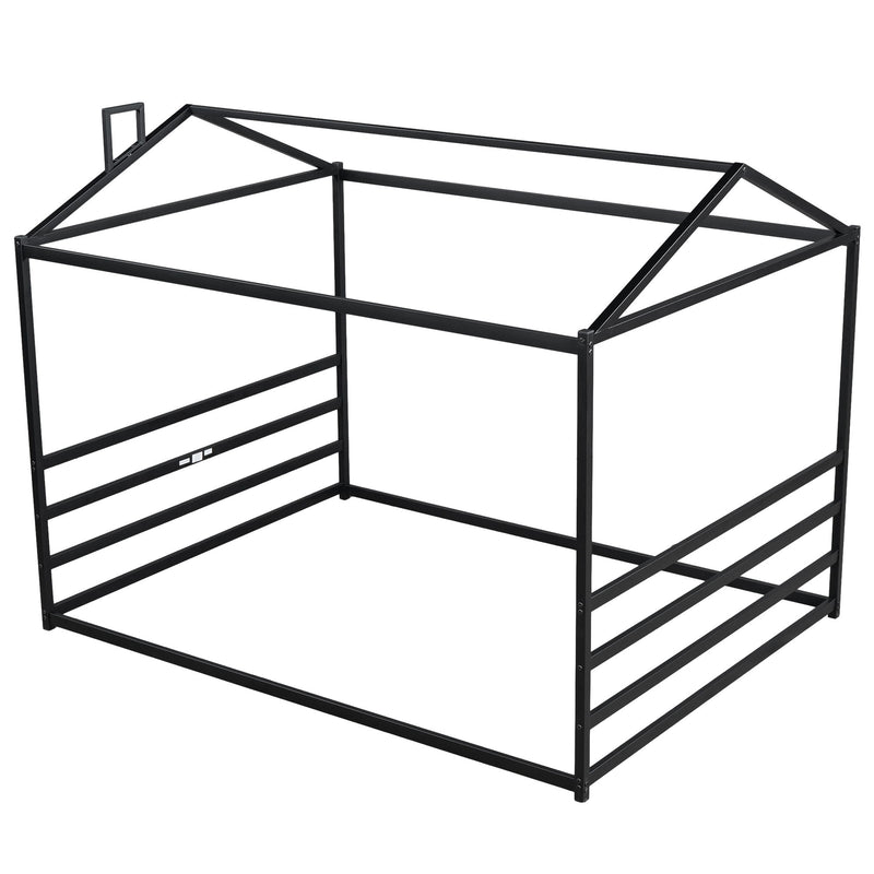 Metal House Shape Platform Bed