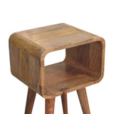 Minimalist Open Curved Nightstand