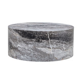 Cylindrical Coffee Table With Material For Living Room