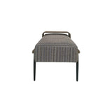 Upholstered Cocktail Ottoman With Slide Tray - Multi