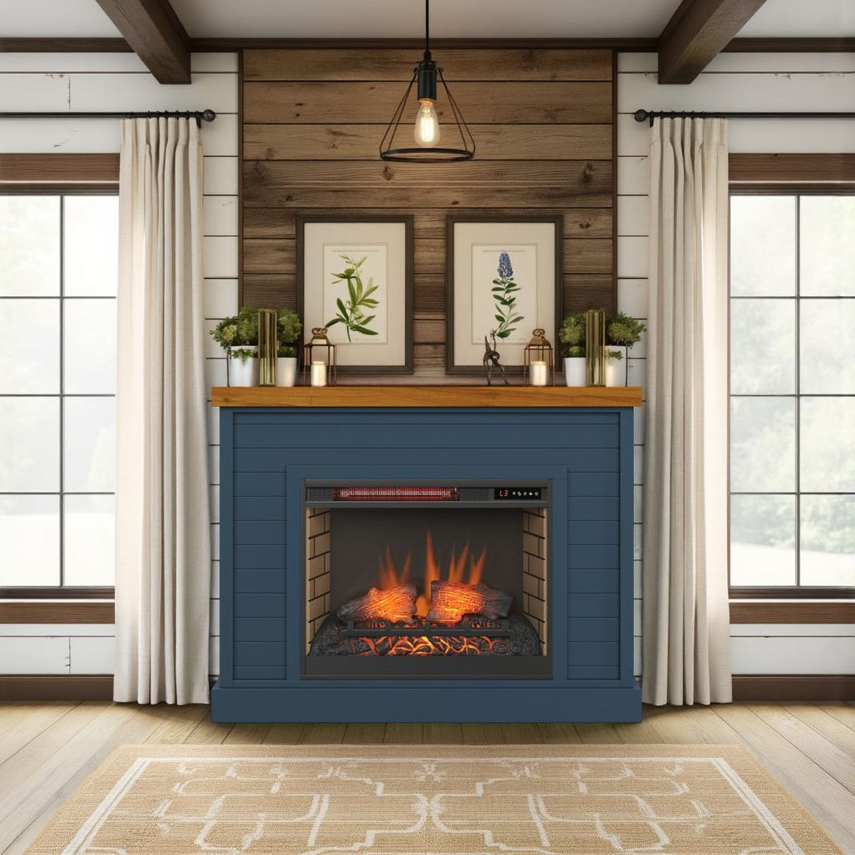 Washington - 48" Fireplace With Mantel