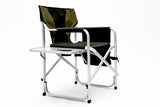 Padded Folding Outdoor Chair With Side Table And Storage Pockets, Lightweight Oversized Directors Chair For Indoor, Outdoor Camping, Picnics And Fishing
