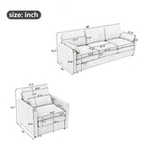 Cloud Sofa Set Couch For Living Room - Beige
