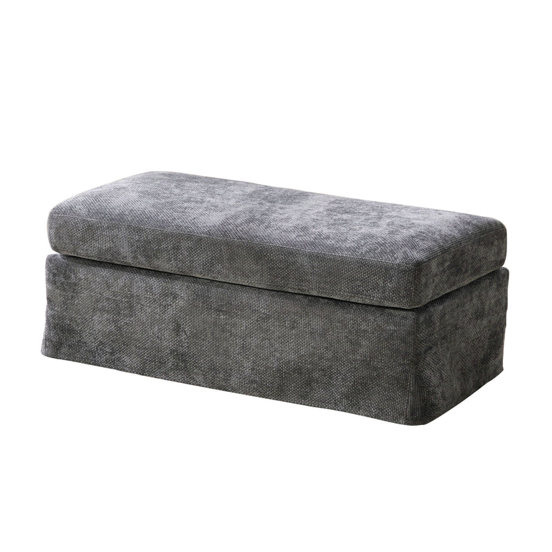 Ottoman Foot Stool With Metal Legs