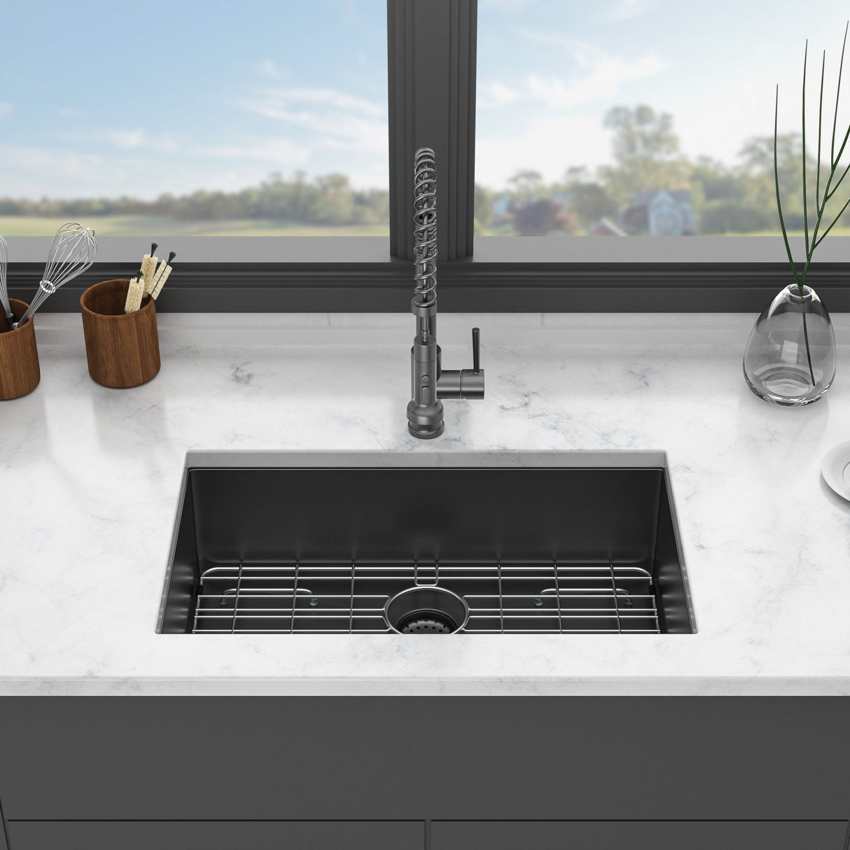 Undermount Kitchen Sink With Deep Single Bowl