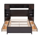 Bed With All In One Cabinet And Shelf