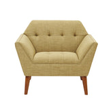 Modern Lounge Chair With Button Tufting