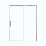 Semi-Frame Single Sliding Shower Door With Clear Tempered Glass