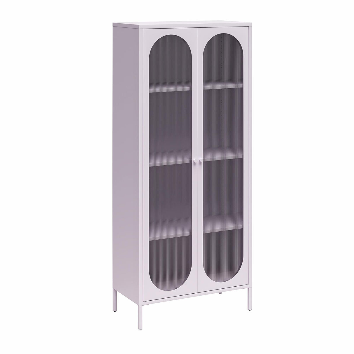 Luna - 2 Door Accent Cabinet With Fluted Glass