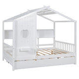 Modern Design House Bed With Storage Shelf