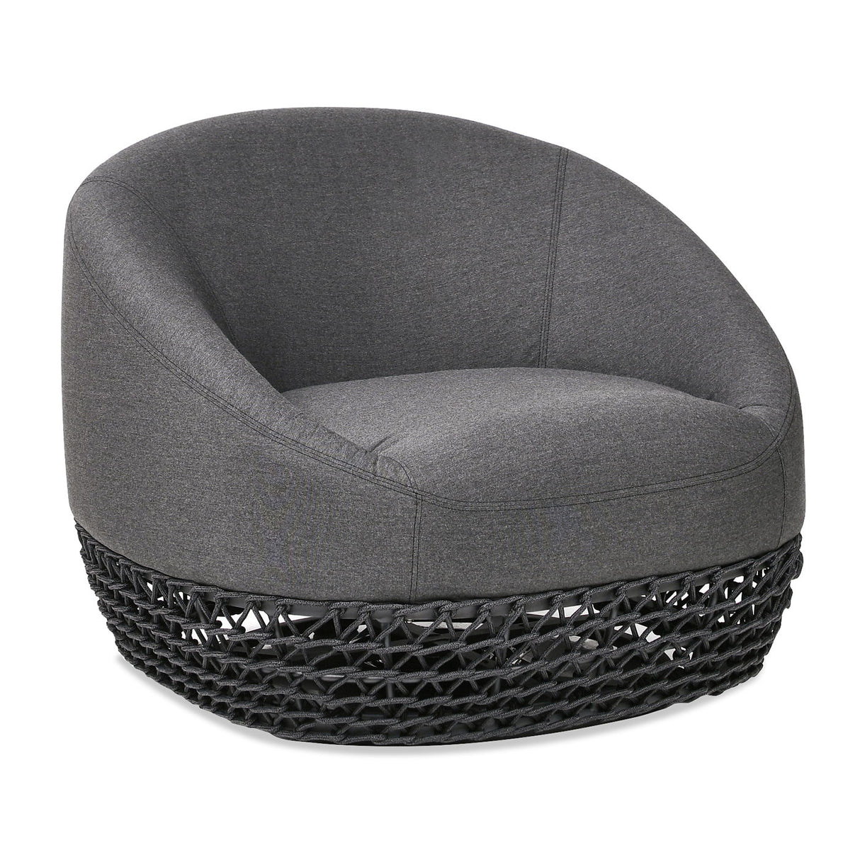 Willow - Upholstered Patio Deep Seating Armchair, Wicker Frame