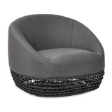 Willow - Upholstered Patio Deep Seating Armchair, Wicker Frame