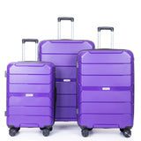 Hardshell Suitcase Spinner Wheels Lightweight Durable Suitcase With Tsa Lock, 3 Piece Set