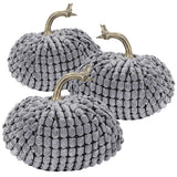 Chenille Weighted Pumpkin Ornament Decor For Holiday Harvest Festival Fall Festival & Thanksgiving