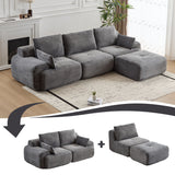 Compressed Sofa, Large Sectional Couches For Living Room - Gray
