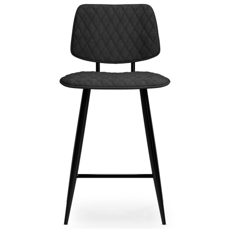 Raya - Counter Height Stool (Set of 2) - Charcoal