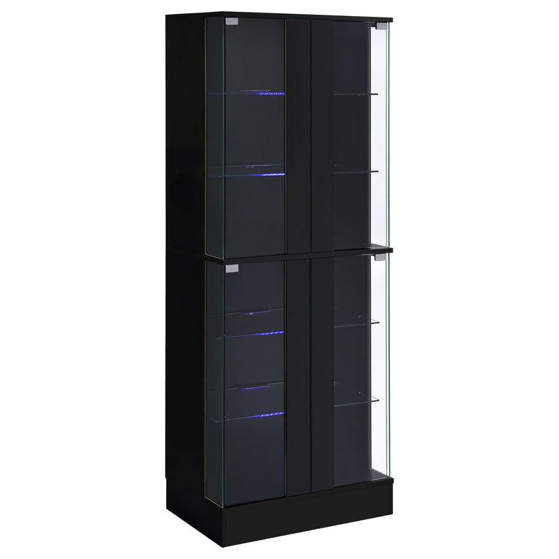 Gilbert - 4 Door LED Curio Display Cabinet