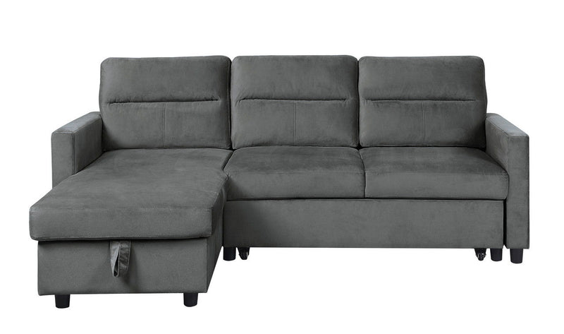 Ivy - Reversible Sleeper Sectional Sofa With Storage Chaise And Side Pocket