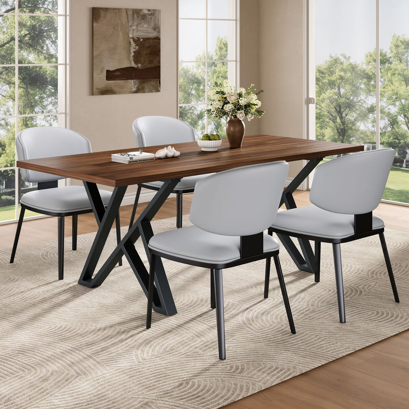5 Pieces Modern And Metal Dining Set