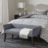 Modern Design Bench Upholstery, Solid Wood Frame
