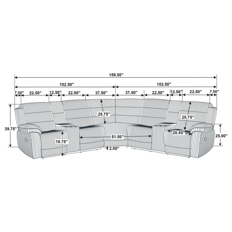 Kendra - Reclining Sectional Sofa