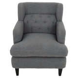 Upholstered Accent Chair Tufted Armchair For Living Room And Bedroom