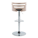 Cosi - Sophisticated Design Adjustable Barstool With Swivel (Set of 2)