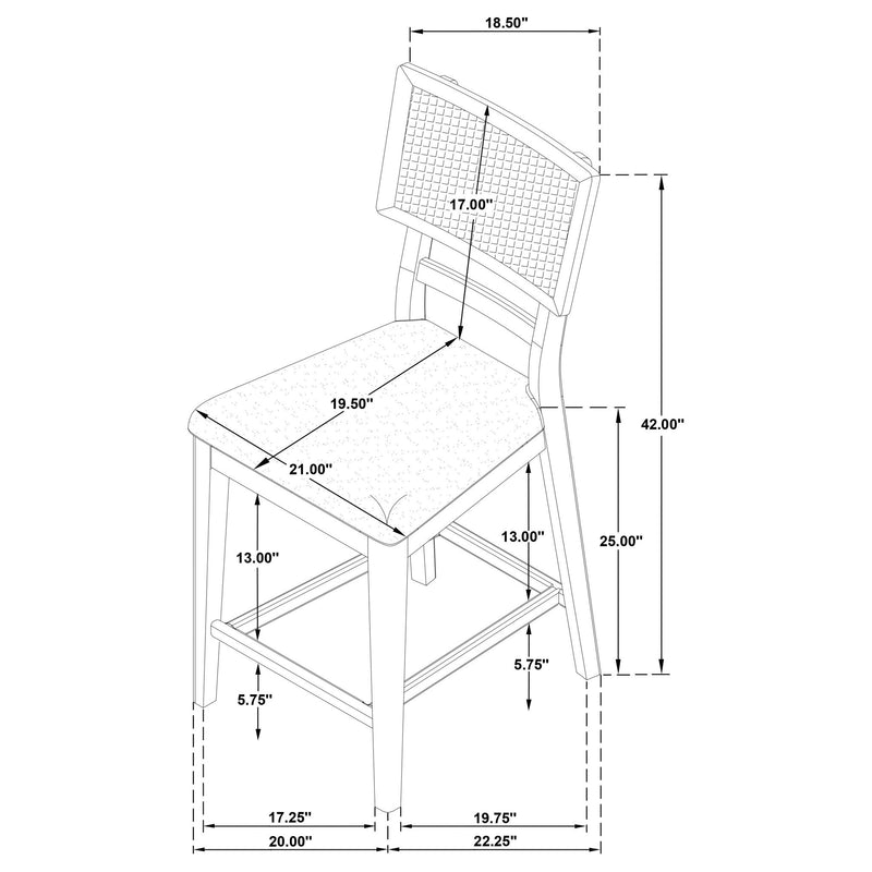 Kimpton - Counter Side Chair (Set of 2) - Beige