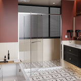 Pivot Shower Door With Handle, 1 / 4" Thick - Chrome