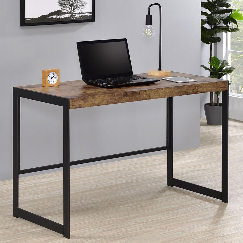 Writing Desk Design, Compact Size For Small Spaces - Brown
