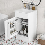 Bathroom Vanity With Sink, Cabinet With Adjustable Shelf