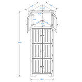Tall Storage Cabinet With Doors And 4 Shelves For Living Room, Kitchen, Office, Bedroom, Bathroom, Modern