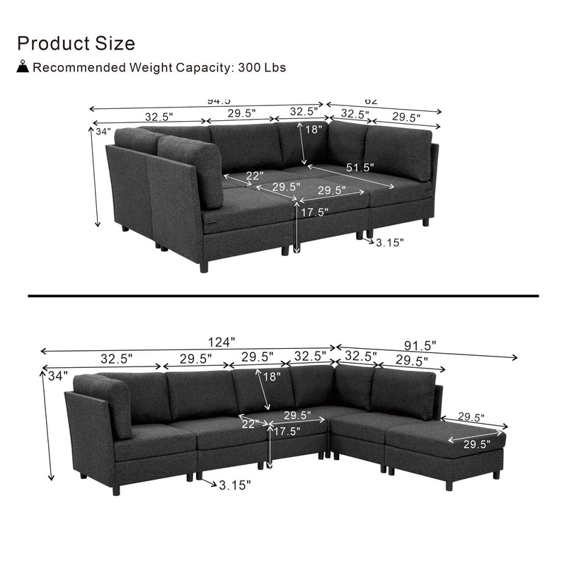 Modern Modular Sofa For Living Spaces