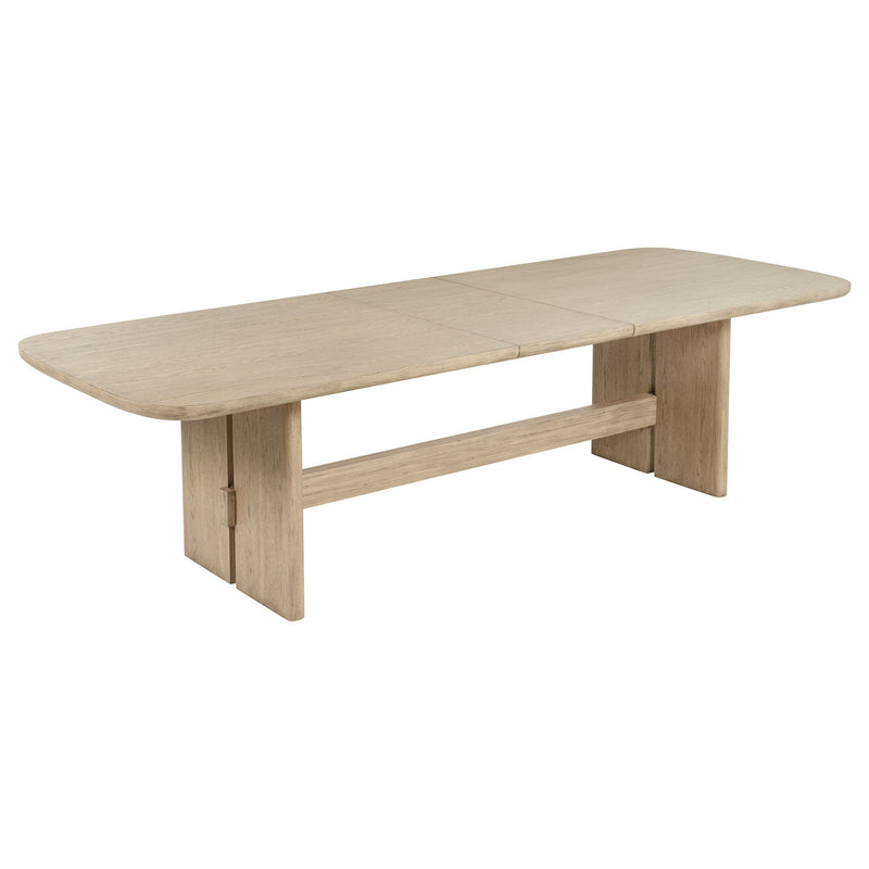 Kimpton - Rectangular Dining Table With Extension Leaf - Beige