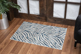 Elegance - 5'3" X 7'3" Polyester Area Rug - Blue