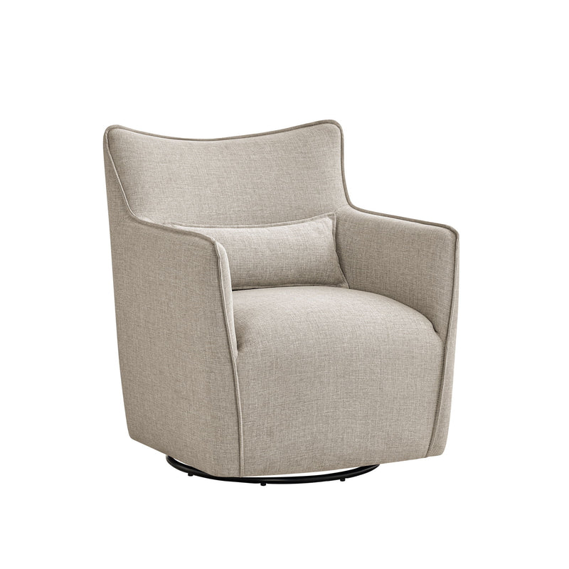 Ayla - Swivel Accent Chair With Matching Lumbar Pillow