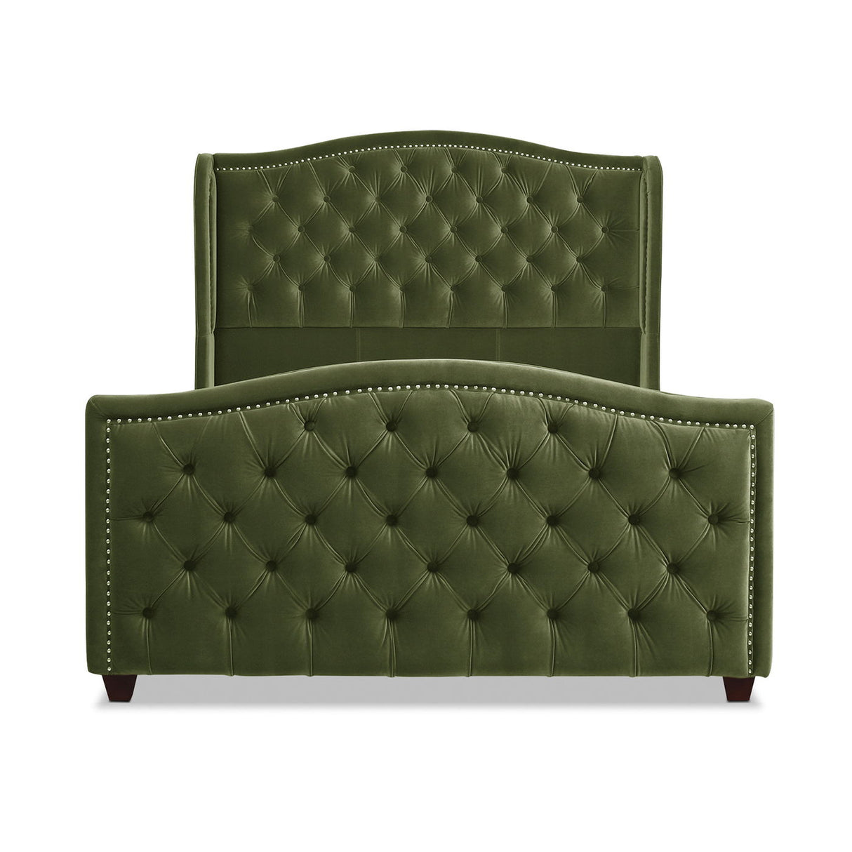 Marcella - Upholstered Shelter Headboard Bed Set