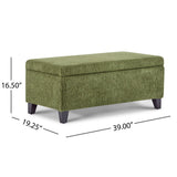 Storage Ottoman With Flip Top Lid