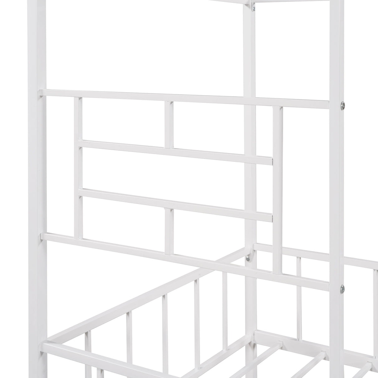 House Bed Frame With Slatted Support, No Box Spring Needed