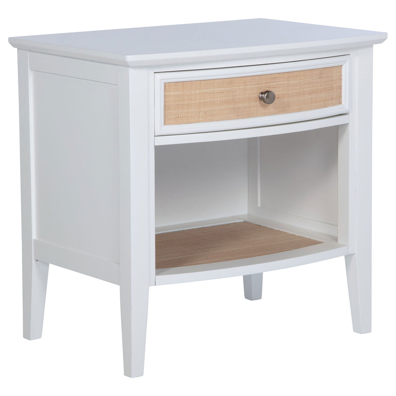 Talia - 1 Drawer Nightstand - White