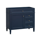 Bathroom Vanity Without Top Sink, Modern Bathroom Storage Cabinet With 2 Drawers And A Tip-Out Drawer