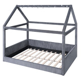 Upholstered House Style Daybed With LED Light Strips