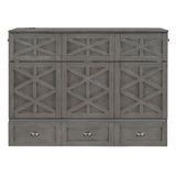 Murphy Bed With Large Drawers And USB Ports