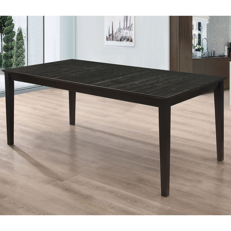 Alexander - Rectangular Extension Leaf Dining Table - Black