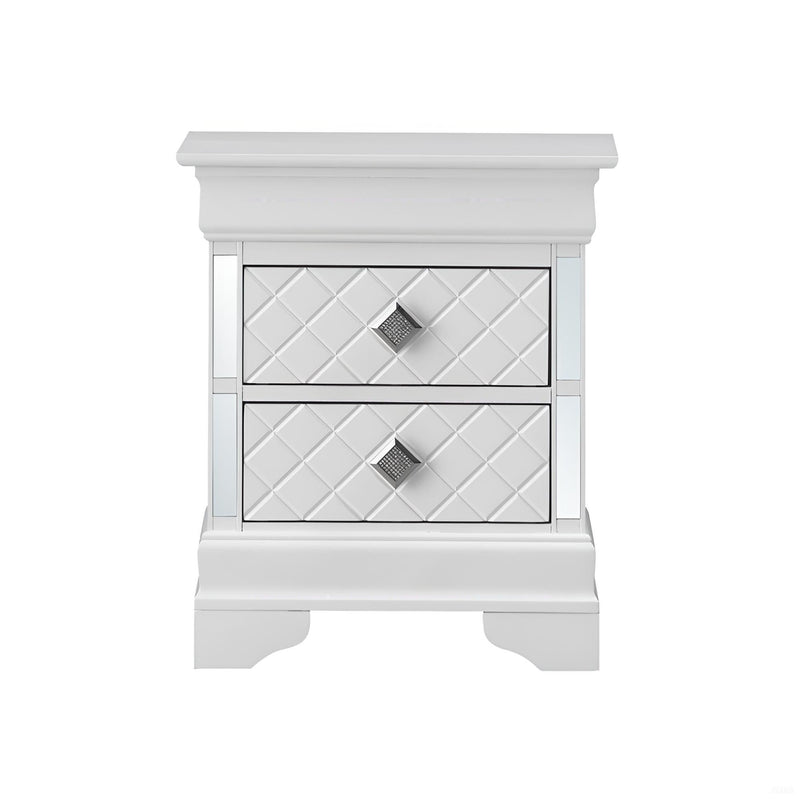 Accent Nightstand - Silver Champagne