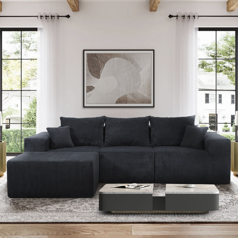 Modular Sectional Sofa, Convertible Couch With Chaise