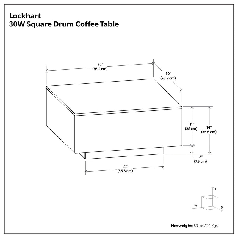 Lockhart - Square Coffee Table - Natural