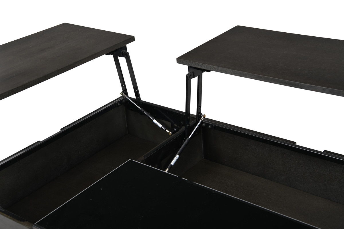 Bruno - Wooden Table With Tempered Glass Top And Drawer