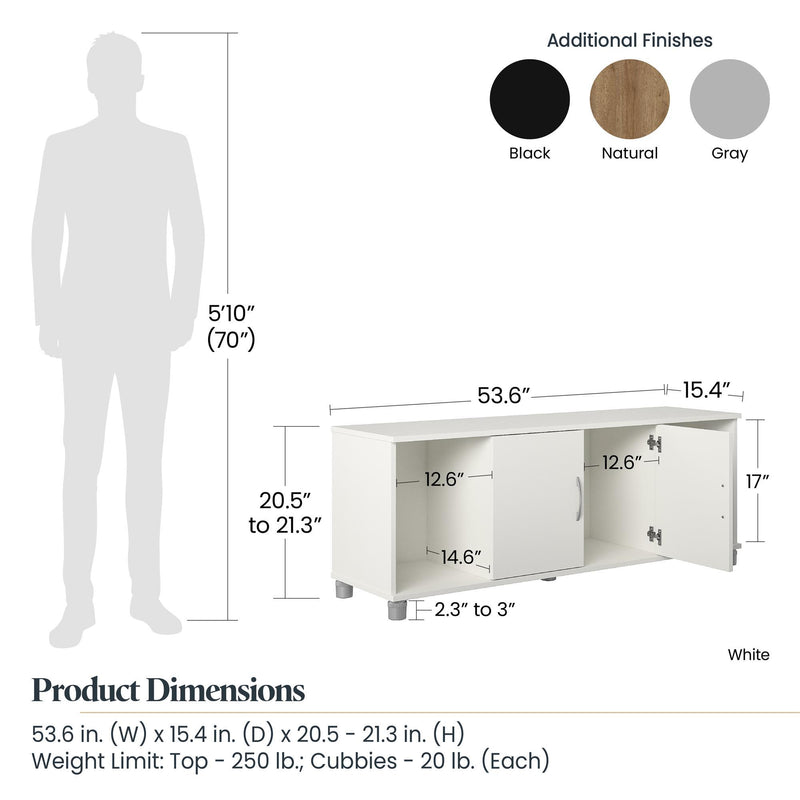 Lory - Shoe Storage Bench - Black