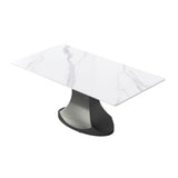 Modern Stone Panel Stainless Steel Curved Legs, Can Accommodate 6 - 8 People